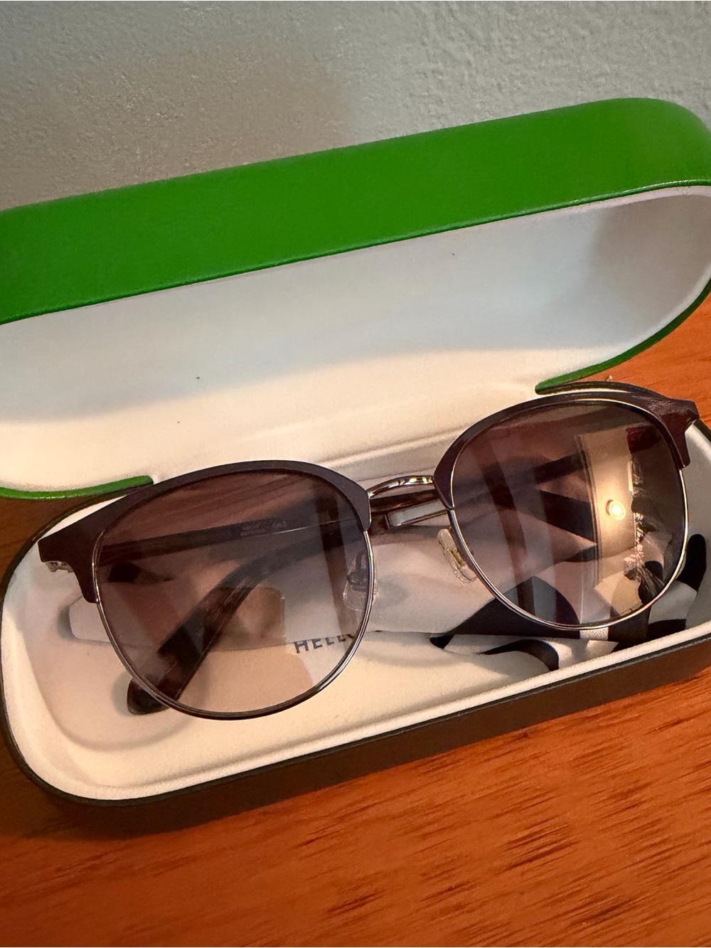 Kate Spade Brown Metal Classic Round Sunglasses